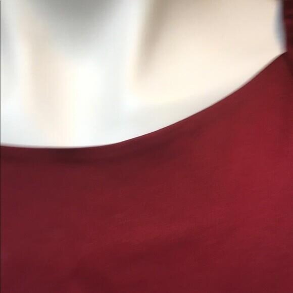 Wine colored form fitting dress - Picture 5 of 9